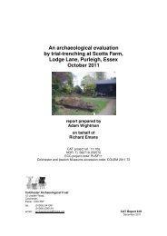 An archaeological evaluation by trial-trenching at Scotts Farm ... - CAT