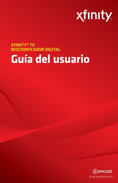 XFINITY TV DESCODIFICADOR DIGITAL GuÃƒÂ­a Del Usuario