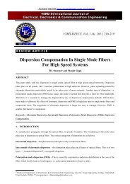 Dispersion Compensation In Single Mode Fibers For High Speed ...