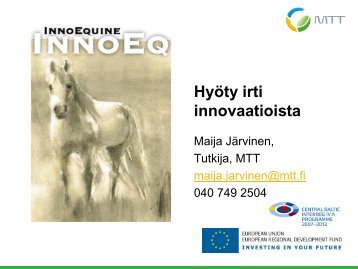 HyÃ¶ty irti innovaatioista - ProAgria Oulu