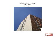 Housing strategy 2012 - Luton Borough Council