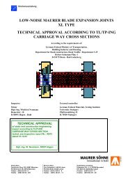 Technical Approval XL-Expansion Joints - Maurer Söhne Group