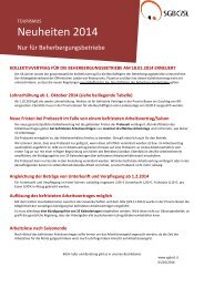 Lohntabelle Gastgewerbe - SGB - CISL