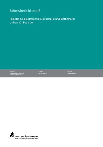 Jahresbericht 2006 - Fakultät für Elektrotechnik, Informatik und ...