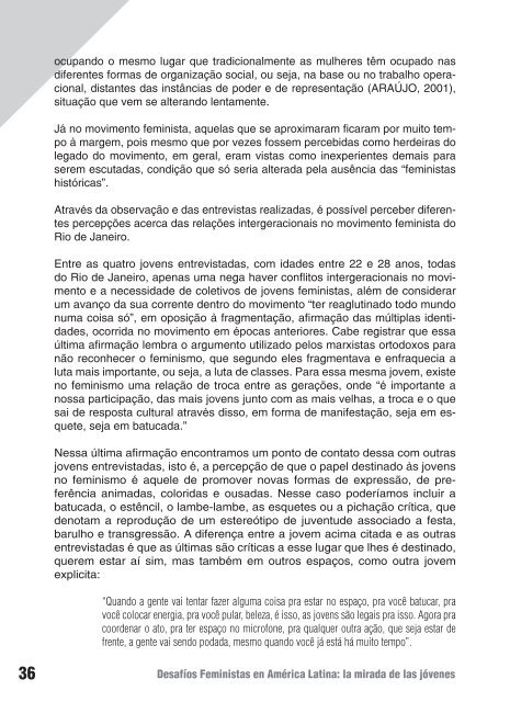 Desafíos Feministas en América Latina: la mirada ... - Cotidiano Mujer