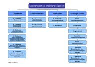 Besetzung der sonstigen Senate und Gerichte - Saarländisches ...