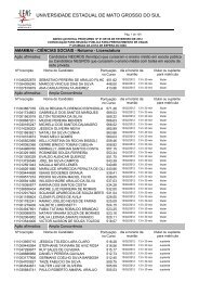 2. lista com nome dos candidatos convocados - Universidade ...