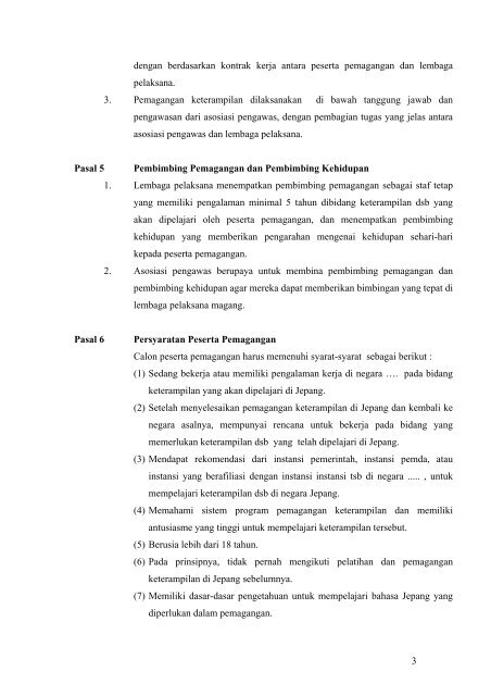 Surat Perjanjian Kerja Sama Terkait Program Pemagangan ...