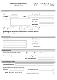 Temporary Employment Register Application Form - CrimTrac