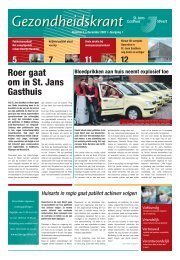 Gezondheidskrant december 2007 - SJG Weert