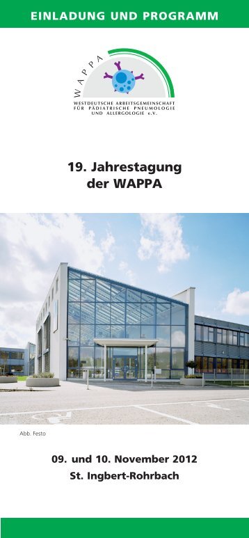 19. Jahrestagung der WAPPA