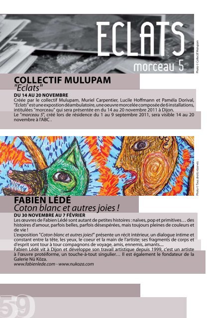 lEs spEctaclEs - Association Bourguignonne Culturelle