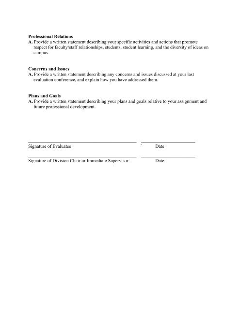 Schedule F-2 Faculty Evaluation Form