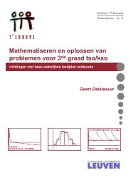 Mathematiseren en oplossen van problemen voor ... - TÂ³ - Vlaanderen