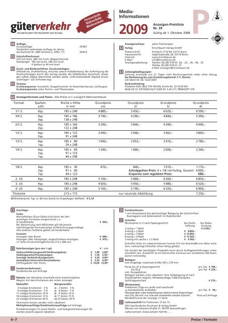 Fachverlag für Verkehr und Technik www.kirschbaum.de