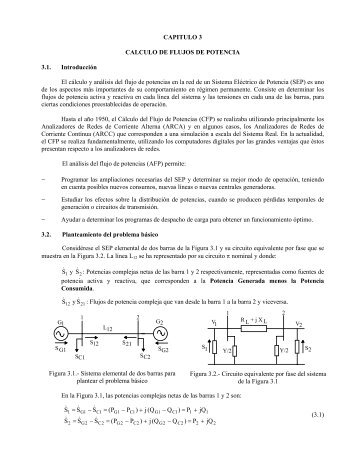 Page 1 CAPITULO 3 CALCULO DE FLUJOS DE POTENCIA 3.1 ...