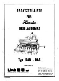 Ersatzteilliste Drillmaschine DAN-DAS ab 1972 als PDF zum ...