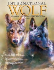 Fall 2012 - International Wolf Center