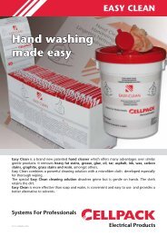 Easy-Clean Flyer - Cellpack Electrical Products