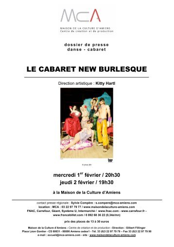 LE CABARET NEW BURLESQUE - Maison de la Culture d'Amiens