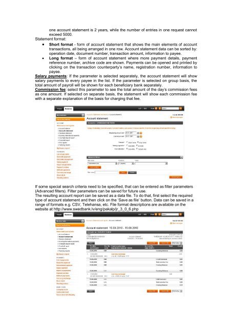 Swedbank Business Internet Banking User Manual