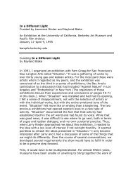 Curating In a Different Light by Nayland Blake (PDF) - Berkeley Art ...