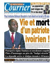 LE NOUVEAU COURRIER - Cote d'Ivoire Mariage