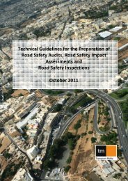 Technical Guidelines for the Preparation of Road ... - Transport Malta