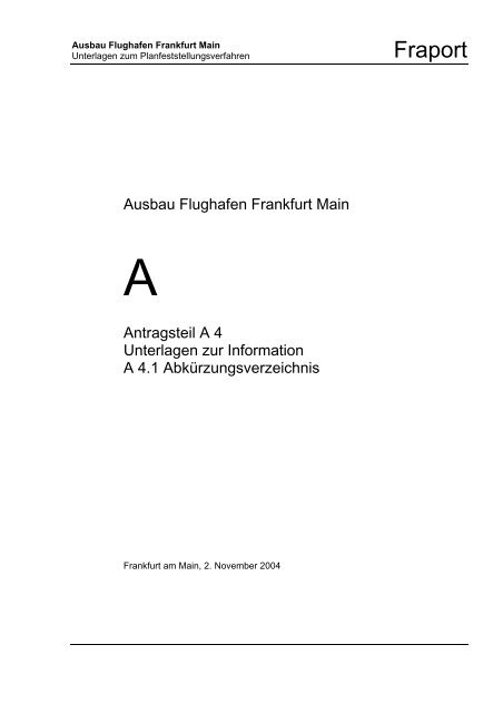 Abkürzungsverzeichnis - Deutscher Fluglärmdienst eV