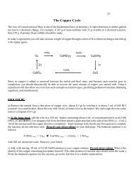 The Copper Cycle - The Chemistry 104 Homepage