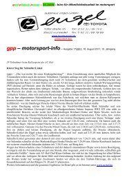 gpp - motorsport-info - gerd plietsch presse