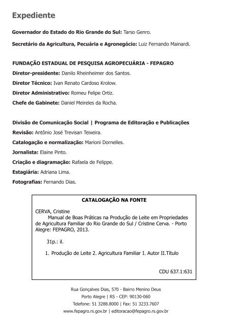 Manual de Boas PrÃ¡ticas na ProduÃ§Ã£o de Leite em Propriedades de ...