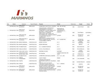 Curriculum Marhnos Infraestructura