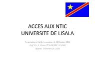 UNIVERSITE DE LISALA - CWI