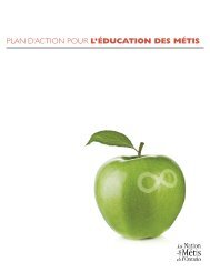 plan d'action pour l'Ã©ducation des mÃ©tis - Metis Nation of Ontario