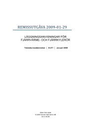 Remiss Läggningsanvisningar - Svensk Fjärrvärme AB