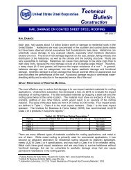 Hail Damage on Coated Sheet - Central States Manufacturing