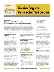 WirtschaftsForum Radiologen - Guerbet