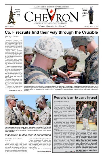 Co. F recruits find their way through the Crucible - Marine Corps ...