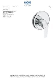 exposed thermostatic shower with Aquadimmer function ... - GROHE