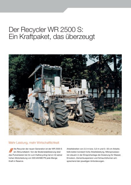 Recycler WR 2500 S - Wirtgen GmbH