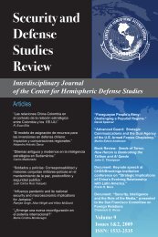 Security and Defense Studies Review - Offnews.info