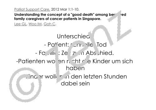 Was ist ein guter Tod - Palliativtage-sylt.de