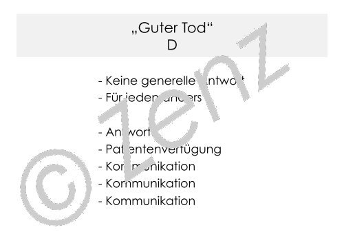 Was ist ein guter Tod - Palliativtage-sylt.de