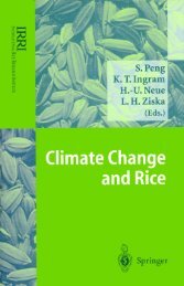Climate change and rice - IRRI books - International Rice Research ...