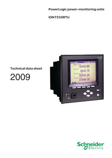 PowerLogic ION7550 RTU power-monitoring unit - Premium Power