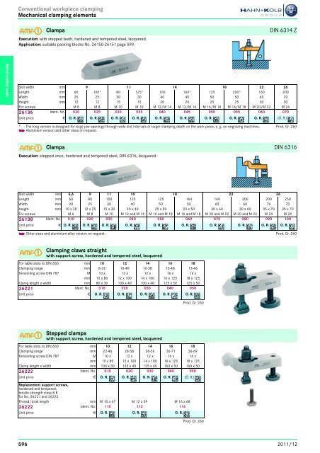 Clamping Tools - EN / Hahn+Kolb