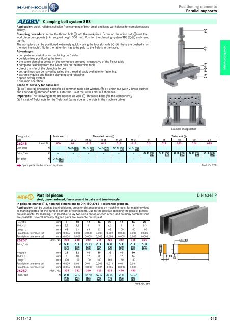 Clamping Tools - EN / Hahn+Kolb