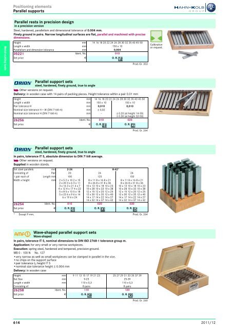 Clamping Tools - EN / Hahn+Kolb