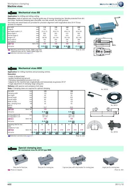 Clamping Tools - EN / Hahn+Kolb